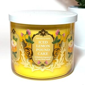 ICED LEMON POUND CAKE 3 Wick Candle